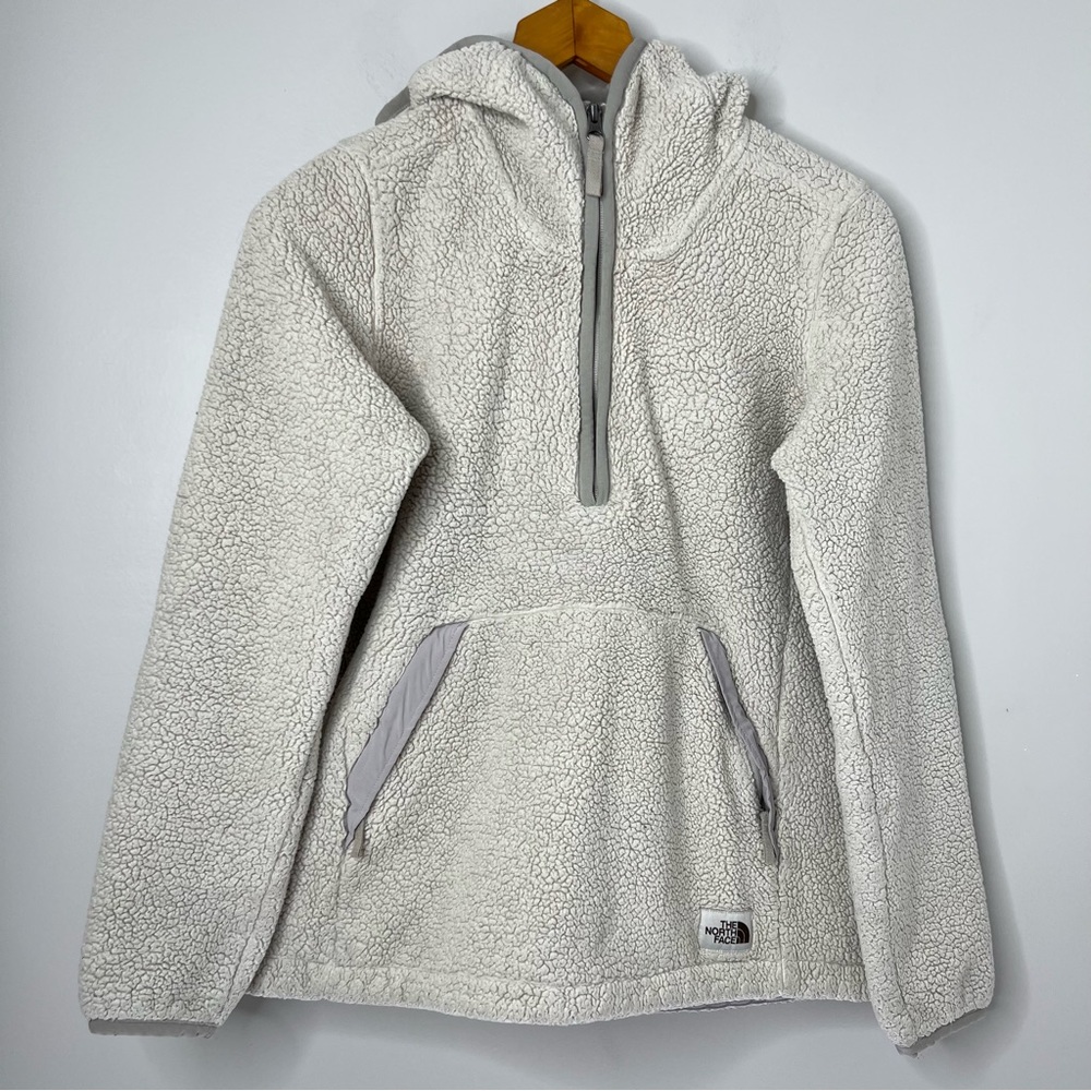 The North Face Campshire Long-Sleeve Pullover Hoodie 2.0 Cream Size Womens Small